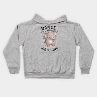 Dancing Elephant Kids Kids Hoodie